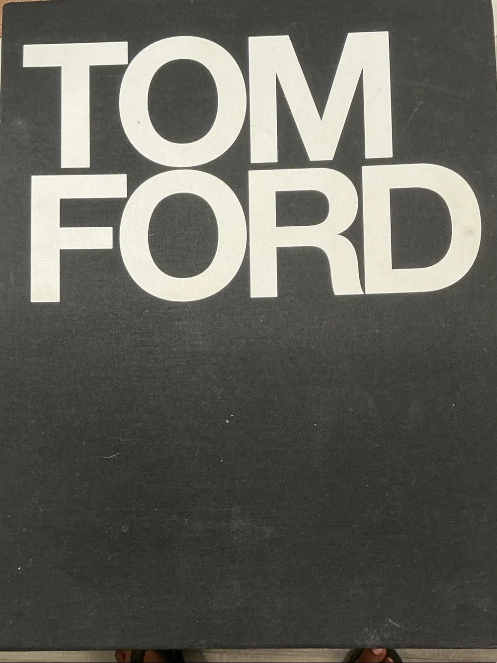 Tom Ford Black and White Oversized Logo Box Top